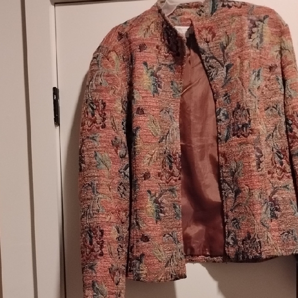 Coldwater Creek Floral Tapestry Blazer - Picture 4 of 5